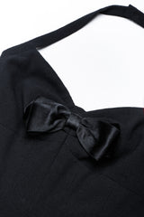 Recess Los Angeles Vintage Chanel Numbered Halter Corset Camellia Cocktail Dress LBD