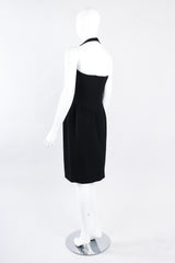 Recess Los Angeles Vintage Chanel Numbered Halter Corset Camellia Cocktail Dress LBD
