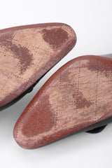 Recess Los Angeles Vintage Chanel Topstitched Loafer Mules