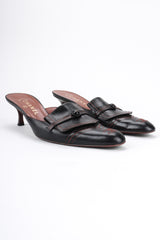 Recess Los Angeles Vintage Chanel Topstitched Loafer Mules