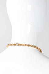 Recess Los Angeles Vintage Chanel Gold Horse Medallion Layering Pendant Necklace