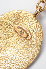 Recess Los Angeles Vintage Chanel Gold Horse Medallion Layering Pendant Necklace