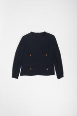 Recess Los Angeles Vintage Chanel Numbered Haute Couture Crepe Blouse