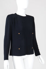 Recess Los Angeles Vintage Chanel Numbered Haute Couture Crepe Blouse