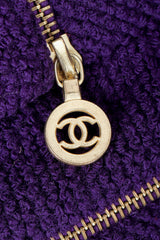 Vintage Chanel Zipper Hardware Bouclé Jacket interlocking CC zipper pull