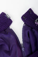 Vintage Chanel Bouclé Skirt back Tab zipper detail