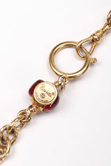 Recess Los Angeles Vintage Chanel Gripoix Teddy Bear Locket Snuff Charm Necklace