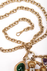 Recess Los Angeles Vintage Chanel Gripoix Teddy Bear Locket Snuff Charm Necklace