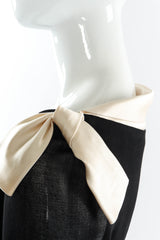 Vintage Chanel CC Pleated Wrap Dress bow detail @ Recess LA