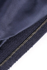 Vintage Chanel 1997A Chenille Trim Tweed Pant Suit chain weight at Recess LA