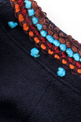 Vintage Chanel 1997A Chenille Trim Tweed Pant Suit detail at Recess LA