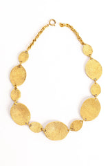 Vintage Chanel 1980's Crown CC Logo Coin Necklace back @ Recess LA