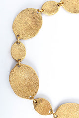 Vintage Chanel 1980's Crown CC Logo Coin Necklace hammered back @ Recess LA