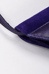 Recess Los Angeles Vintage Electric Suede Anvil Envelope Clutch Purse