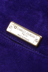 Recess Los Angeles Vintage Electric Suede Anvil Envelope Clutch Purse