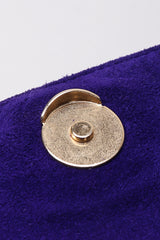 Recess Los Angeles Vintage Electric Suede Anvil Envelope Clutch Purse