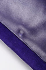 Recess Los Angeles Vintage Electric Suede Anvil Envelope Clutch Purse