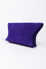 Recess Los Angeles Vintage Electric Suede Anvil Envelope Clutch Purse