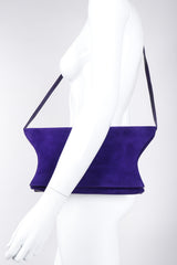 Recess Los Angeles Vintage Electric Suede Anvil Envelope Clutch Purse