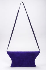 Recess Los Angeles Vintage Electric Suede Anvil Envelope Clutch Purse