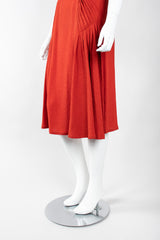 Recess Los Angeles Vintage Chloe Silk Seersucker Tie Top & Skirt Set