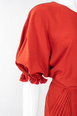 Recess Los Angeles Vintage Chloe Silk Seersucker Tie Top & Skirt Set