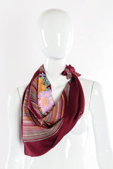 Large flower print scarf by Christian Dior Photo on Mannequin @recessla