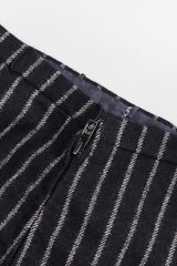 Recess Los Angeles Vintage Christian Dior Couture Jacket Skirt Set Navy Pinstripe Wool