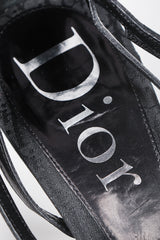Recess Designer Consignment Vintage Christian Dior Strappy Monogram Logo Coin Heels Sandals Los Angeles Resale