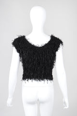 Recess Los Angeles Vintage Christian Dior Shrunken Fuzzy Eyelash Knit Top
