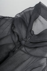 Vintage Christian Dior Numbered Couture LBD Sweetheart Illusion Dress, neckline