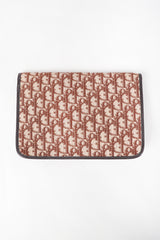Recess Los Angeles Vintage Christian Dior Leather Monogram Envelope Clutch