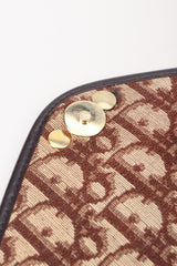Recess Los Angeles Vintage Christian Dior Leather Monogram Envelope Clutch