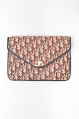 Recess Los Angeles Vintage Christian Dior Leather Monogram Envelope Clutch