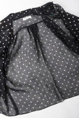 Recess Los Angeles Vintage Christian Dior by Gianfranco Ferre Numbered Organza Dot Balloon Sleeve Blouse