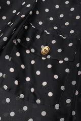 Recess Los Angeles Vintage Christian Dior bf Gianfranco Ferre Numbered Organza Dot Balloon Sleeve Blouse