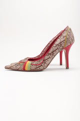 Recess Los Angeles Designer Consignment Resale Recycled Vintage Christian Dior John Galliano 2004 Rasta Collection Monogram Heels