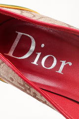 Recess Los Angeles Designer Consignment Resale Recycled Vintage Christian Dior John Galliano 2004 Rasta Collection Monogram Heels