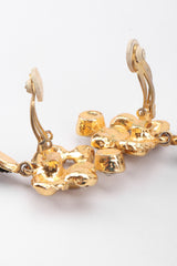 Recess Los Angeles Vintage 90s Christian Lacroix Jeweled Baroque Velvet Teardrop Earrings