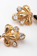 Recess Los Angeles Vintage 90s Christian Lacroix Jeweled Baroque Velvet Teardrop Earrings