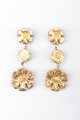 Recess Los Angeles Vintage 90s Christian Lacroix Golden Daisy Drop Shoulder Duster Earrings