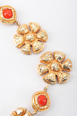 Recess Los Angeles Vintage 90s Christian Lacroix Golden Daisy Drop Shoulder Duster Earrings