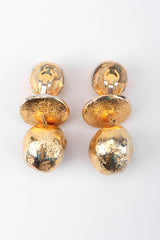 Recess Los Angeles Vintage Christian Lacroix 90s Gold Saucer Ball Drop Earrings