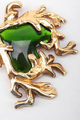 Recess Los Angeles Vintage Christian Lacroix Baroque Sea Glass Coral Branch Heart Brooch