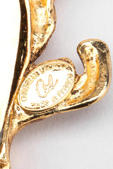 Recess Los Angeles Vintage Christian Lacroix Baroque Sea Glass Coral Branch Heart Brooch