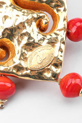 Recess Los Angeles Vintage Christian Lacroix Baroque Carved Heart Collar Necklace