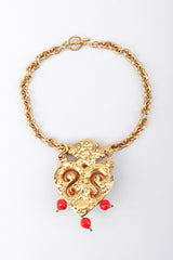 Recess Los Angeles Vintage Christian Lacroix Baroque Carved Heart Collar Necklace