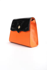 Recess Designer Consignment Vintage Christian Lacroix Mini Crossbody Patent Leather Flap Bag Los Angeles Resale