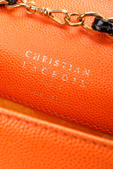 Recess Designer Consignment Vintage Christian Lacroix Mini Crossbody Patent Leather Flap Bag Los Angeles Resale