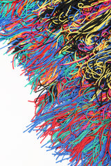 Recess Designer Consignment Vintage Christopher Kane Rainbow Fringe Shimmy Skirt Los Angeles Resale